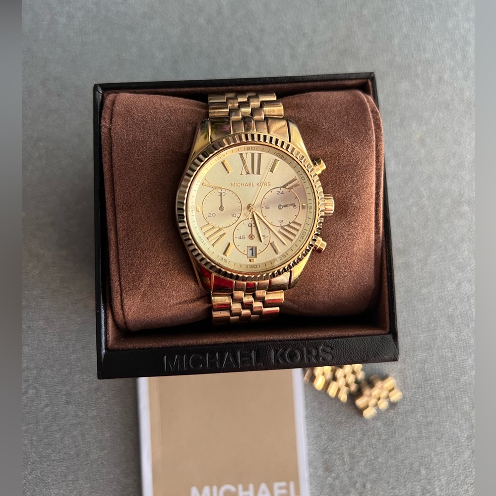 MICHAEL by Michael Kors Oversized Gold-Toned Watch